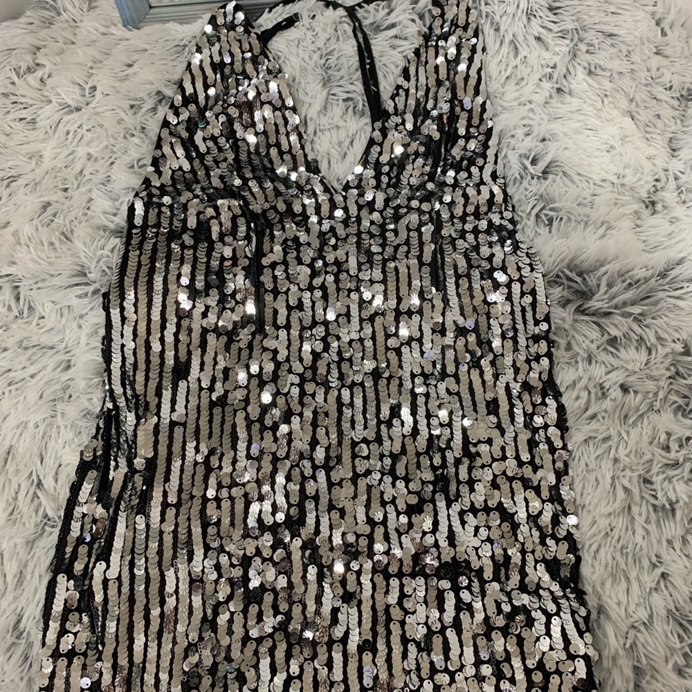 Bodycon Mini Sequins Dress